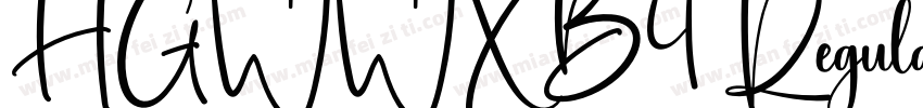 HGWWXB4 Regular字体转换